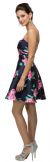 Strapless Sweetheart Neck Rose Print Short Homecoming Dress. in an alternative image